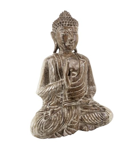Buda Meditación Blanqueado
